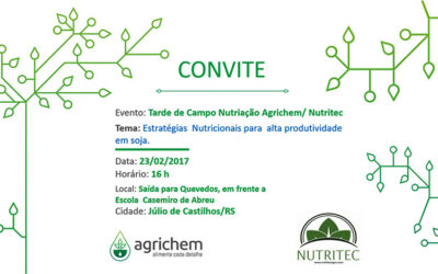 Convite Tarde de Campo Nutritec